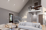 Craftsman House Plan - Easy Street 53584 - Great Room