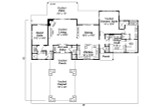 Craftsman House Plan - Tetherow 53703 - 1st Floor Plan