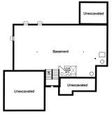 Craftsman House Plan - The Elderberry 53746 - Basement Floor Plan