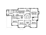 European House Plan - 53874 - 2nd Floor Plan