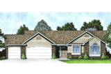 Ranch House Plan - 53955 - Front Exterior