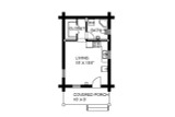 A-Frame House Plan - 54083 - 1st Floor Plan