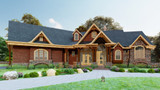 Ranch House Plan - Chestatee River 54237 - Front Exterior