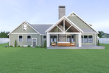 Craftsman House Plan - 54293 - Rear Exterior