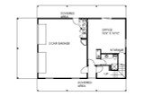 Craftsman House Plan - 54455 - 1st Floor Plan