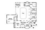 Southwest House Plan - Savannah 54522 - 1st Floor Plan