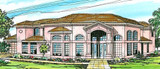 Southwest House Plan - Savannah 54522 - Front Exterior