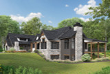 Secondary Image - Tuscan House Plan - Carmith Circle 54632 - Right Exterior