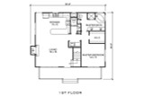 Bungalow House Plan - Cadiz 54657 - 1st Floor Plan