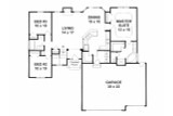 Traditional House Plan - 54842 - 1st Floor Plan