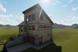 Modern House Plan - Botosan 54936 - Rear Exterior