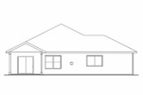 Secondary Image - Craftsman House Plan - Logan 54962 - Rear Exterior