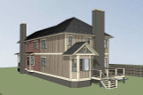 Bungalow House Plan - 55049 - Rear Exterior