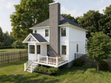 Bungalow House Plan - 55049 - Rear Exterior