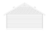 Secondary Image - Traditional House Plan - 55163 - Rear Exterior