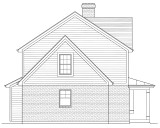 Traditional House Plan - Bedford 55332 - Left Exterior