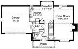 Traditional House Plan - Bedford 55332 - 1st Floor Plan