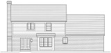 Traditional House Plan - Bedford 55332 - Rear Exterior