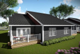 Ranch House Plan - 55364 - Rear Exterior