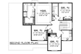 Secondary Image - Traditional House Plan - 55462 - 2nd Floor Plan