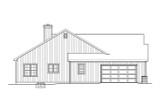 Farmhouse House Plan - 55479 - Left Exterior