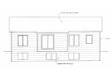 Secondary Image - Traditional House Plan - 55603 - Rear Exterior