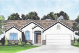 Traditional House Plan - 55603 - Front Exterior