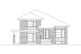 Contemporary House Plan - 55632 - Front Exterior