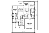 Farmhouse House Plan - Connick Farm 55659 - 1st Floor Plan