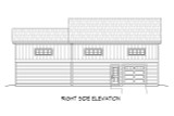Craftsman House Plan - 55664 - Right Exterior