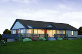 Secondary Image - Traditional House Plan - Arcadia Lake 55696 - Rear Exterior Secondary Image - Traditional House Plan - Arcadia Lake 55696 - Rear Exterior