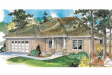 Ranch House Plan - Wheatfield 55728 - Front Exterior