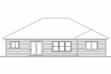 Ranch House Plan - Wheatfield 55728 - Rear Exterior