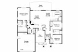 Ranch House Plan - Wheatfield 55728 - 1st Floor Plan