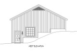 Traditional House Plan - 55751 - Right Exterior