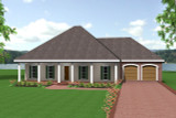 Traditional House Plan - 55833 - Front Exterior