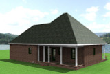 Traditional House Plan - 55833 - Rear Exterior