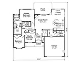 Country House Plan - Turnbury II 56010 - 1st Floor Plan
