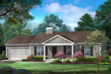 Ranch House Plan - 56132 - Front Exterior