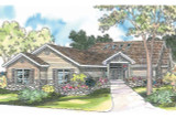 Ranch House Plan - Williston 56181 - Front Exterior