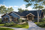 Ranch House Plan - Williston 56181 - Front Exterior