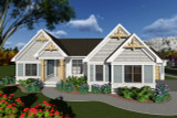 Ranch House Plan - 56193 - Front Exterior