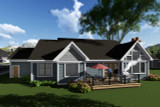 Ranch House Plan - 56193 - Rear Exterior