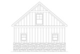 Farmhouse House Plan - Dripping Springs 56225 - Left Exterior