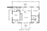 Ranch House Plan - Richland Valley 56572 - 1st Floor Plan