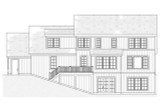 Tudor House Plan - Oakwood 56720 - Rear Exterior