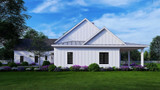 Farmhouse House Plan - Hunter Glenn Cottage A 56804 - Left Exterior