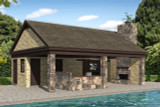 Traditional House Plan - Simpsonville 56850 - Front Exterior