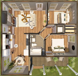 Cottage House Plan - 56860 - 