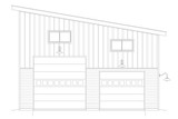 Contemporary House Plan - King River 56863 - Front Exterior